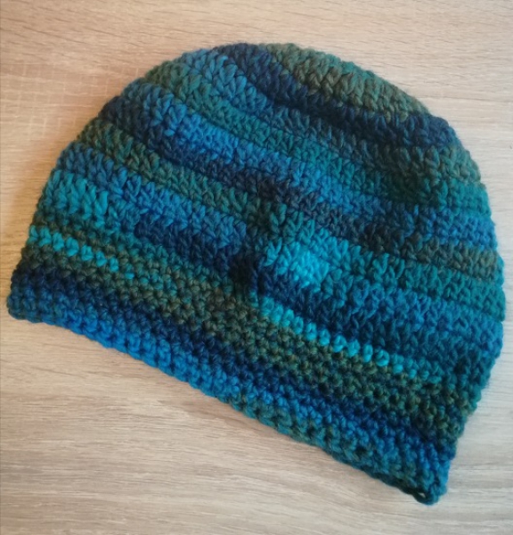 Damen - Wintermütze, grün-petrol-türkis, Gr. 55-57