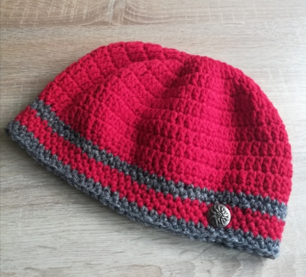 Damen - Trachtenmütze, rot, Gr. 56-58