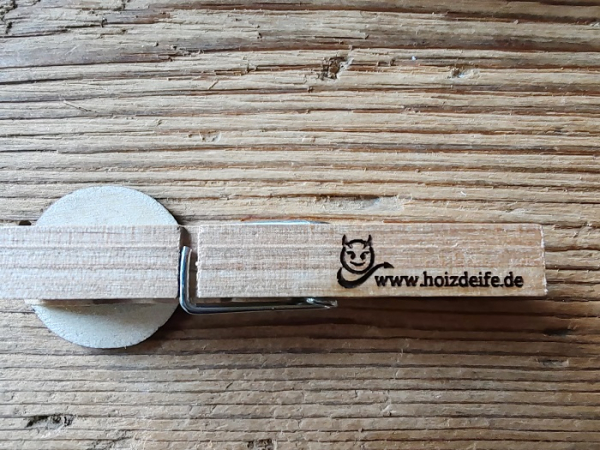 1 Wäscheklammer mit Spruch, Glupperl, Glubberl, Anstecker