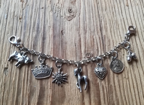 1 Kinder - Charivari, antik-silberfarben, 13 cm