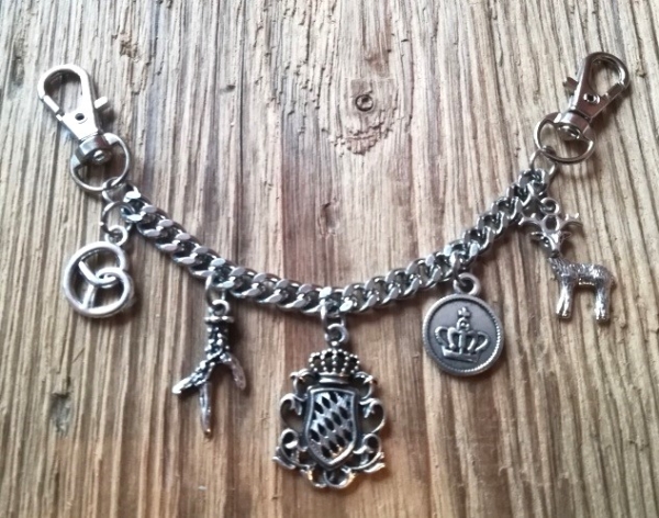 1 Kinder - Charivari, antik-silberfarben, ca. 15,5 cm