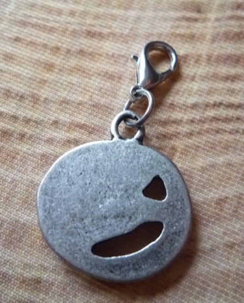 1 Anhänger Hirschkopf klein, ca. 4,2 cm