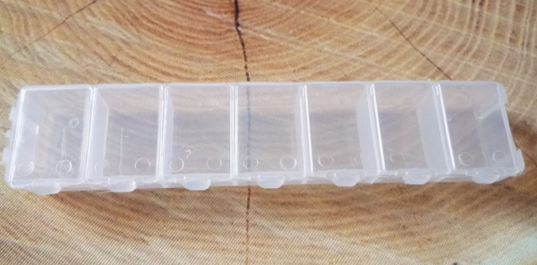 1 Sortierbox mit 7 Fächern
