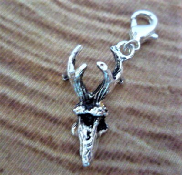 1 Anhänger Krickerl, antik-silberfarben